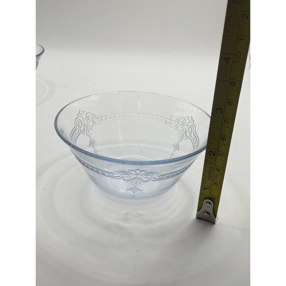 Fire-King Sapphire Blue Philbe Custard Cups – 6 oz, 4” × 2” – Set of 5 – Anchor - Picture 10 of 10